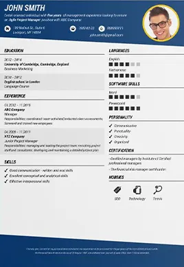 CV Example 1 CV Example 1