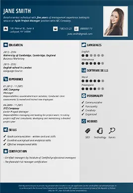 CV Example 2 CV Example 2