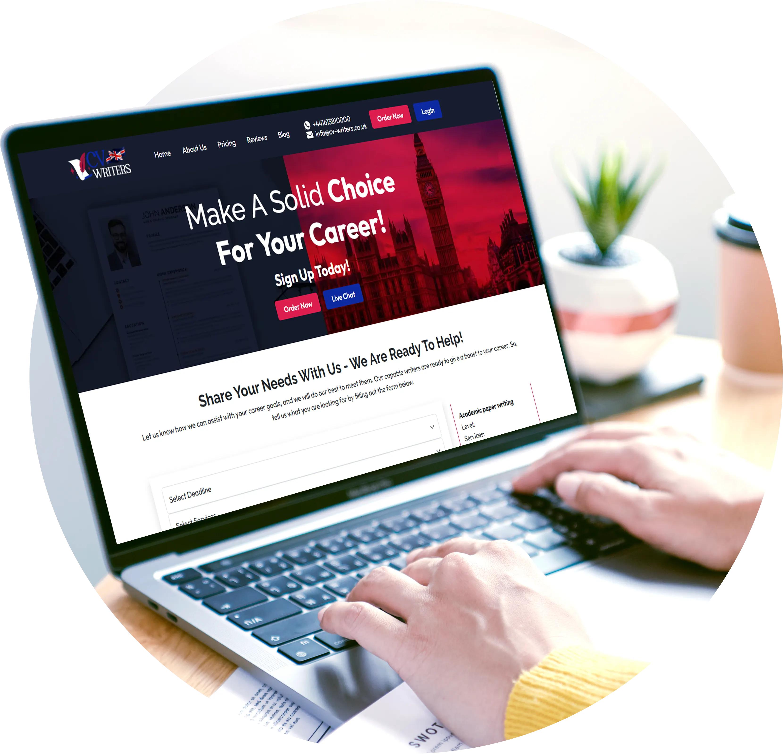 Hire A Professional CV Writing